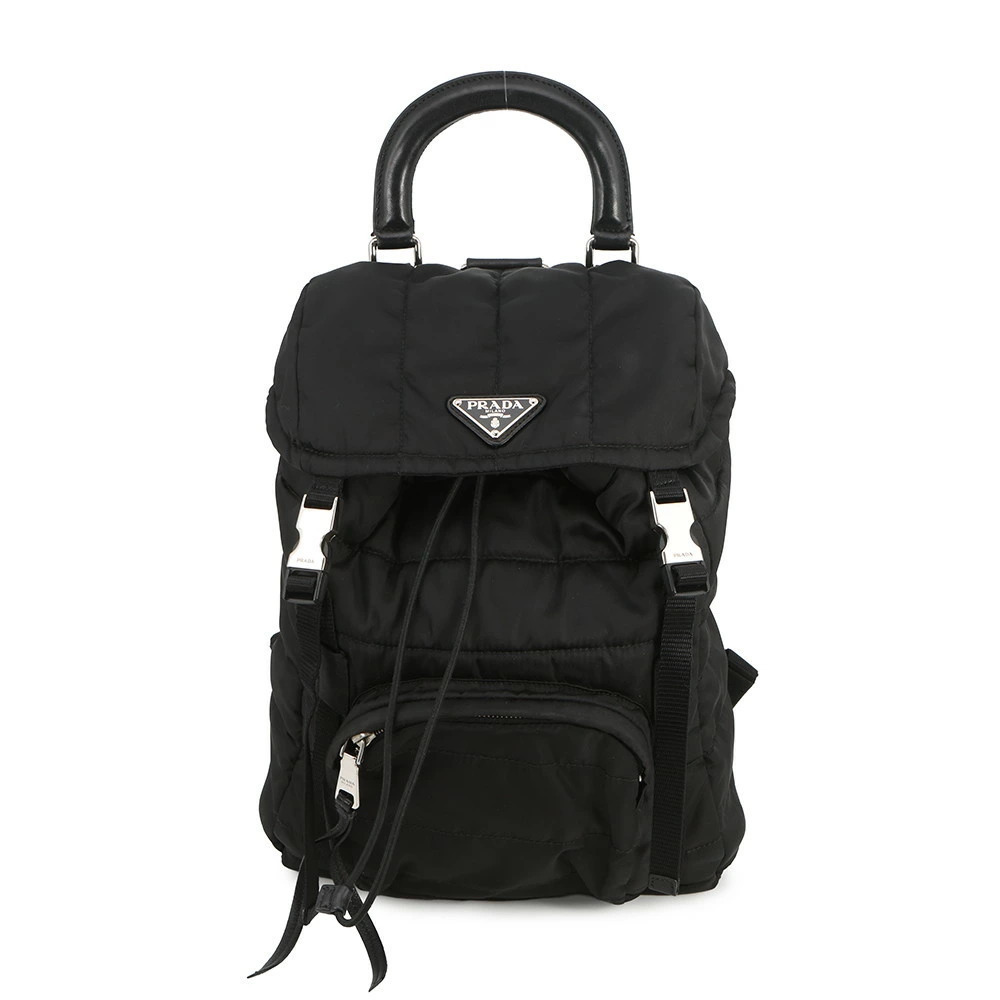 Prada Quilted Backpack Bag Black